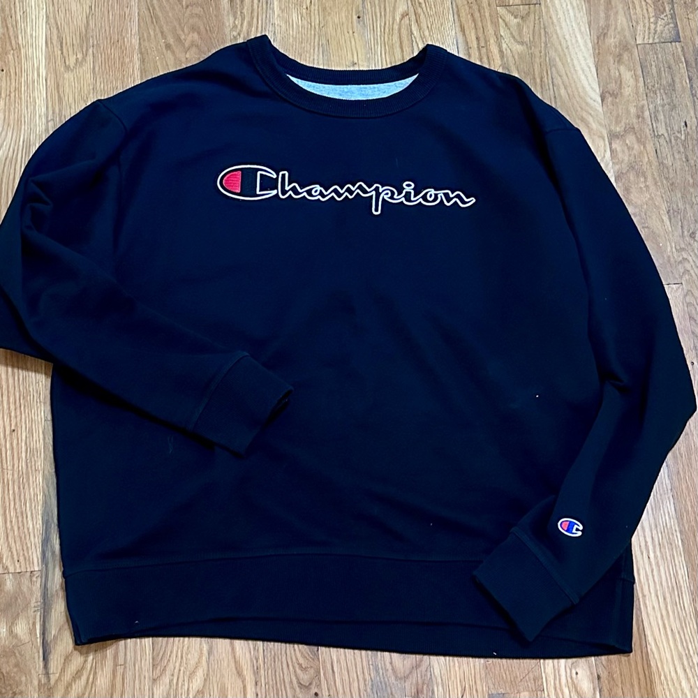 Black Champion Sweatshirt, XXL